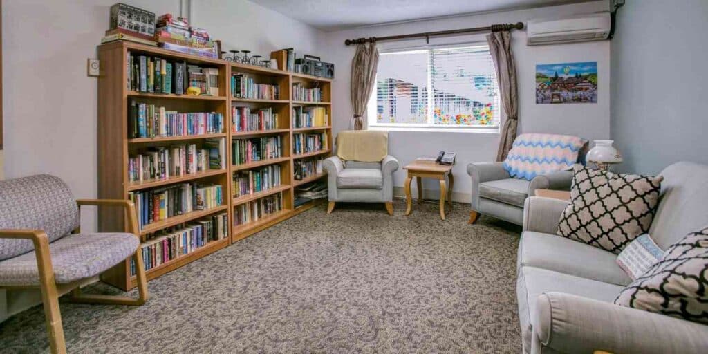 Bridge Crest library room